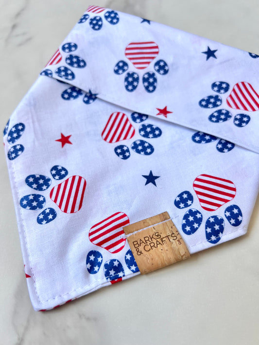 Patriotic Paws Snap-On Pet Bandana