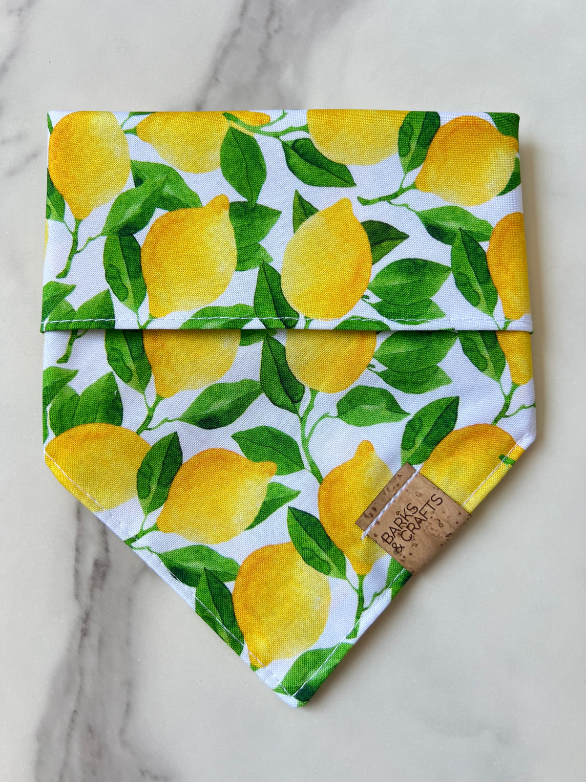 Lemons Snap-On Pet Bandana