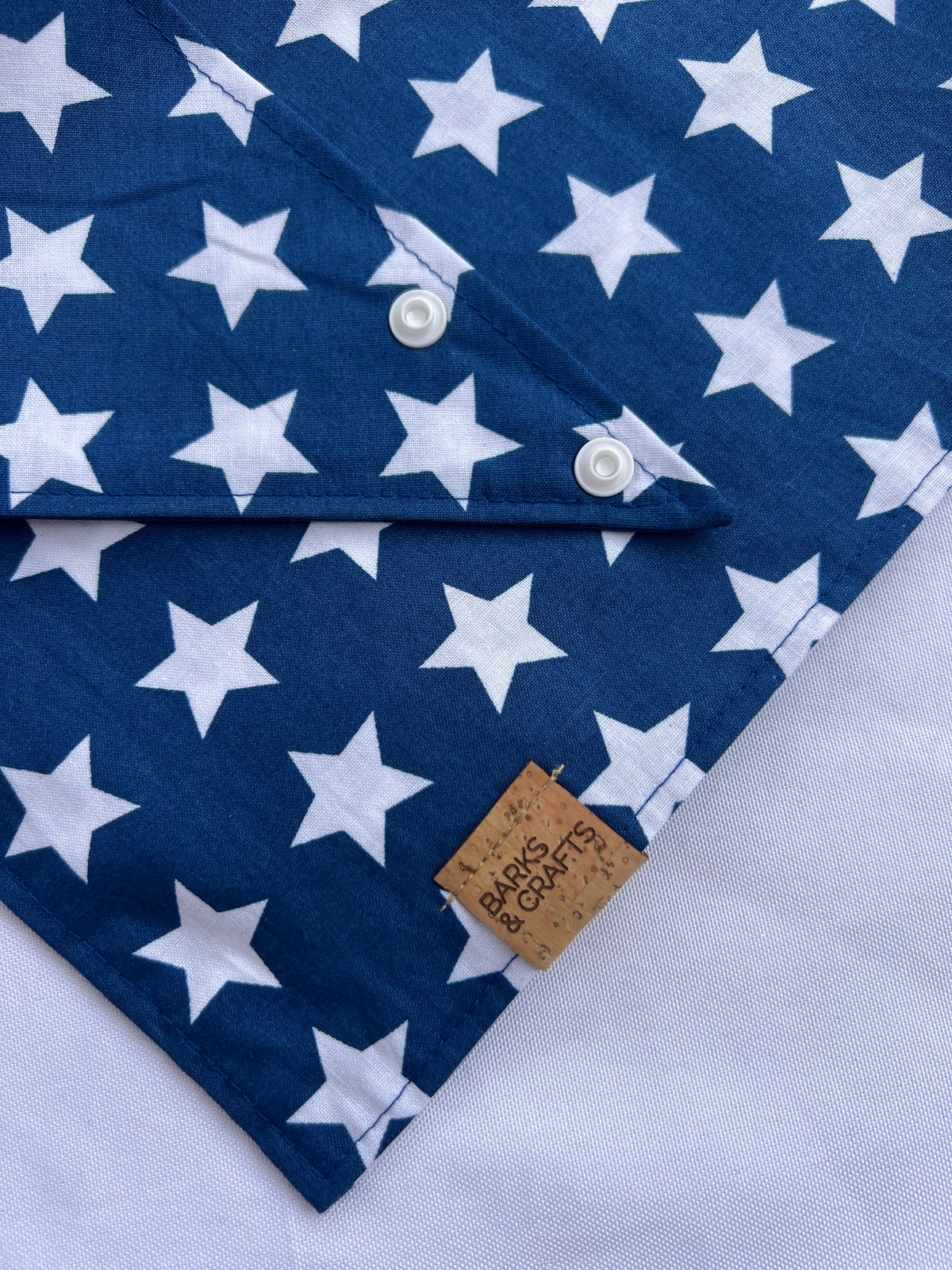 Star Spangeled (Blue) Snap-On Pet Bandana