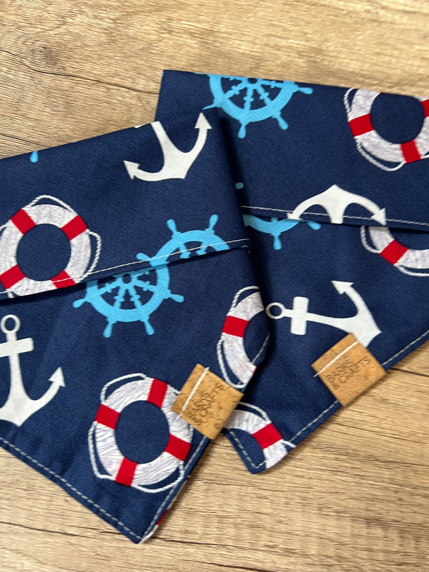 Nautical Cuteness Snap-On Pet Bandana