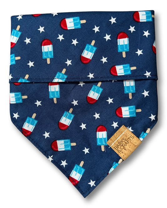 Rocket Popsicles Snap-On Pet Bandana