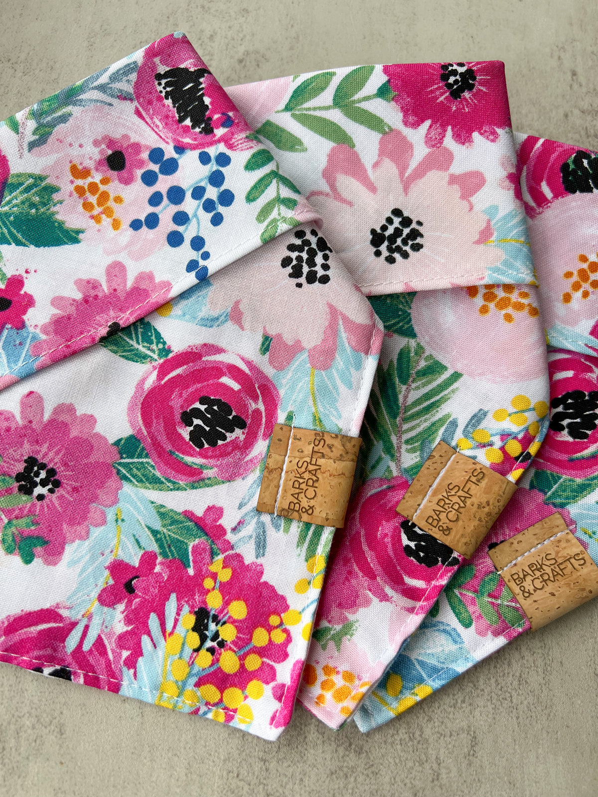 Flora Snap-On Pet Bandana