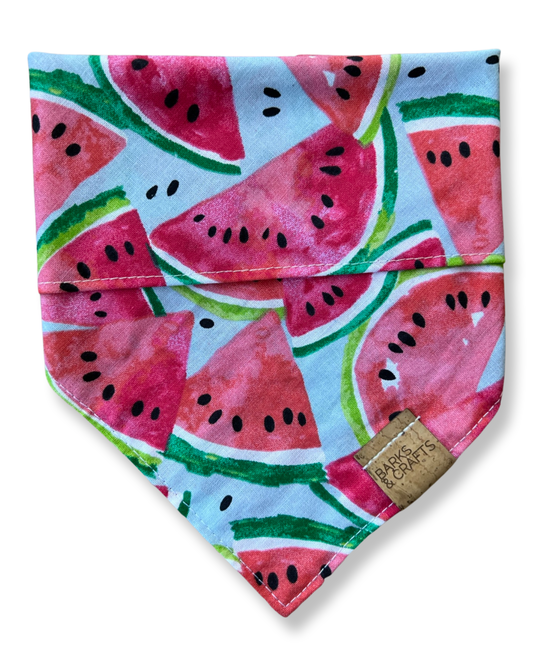 Sweet Watermelon Snap-On Pet Bandana