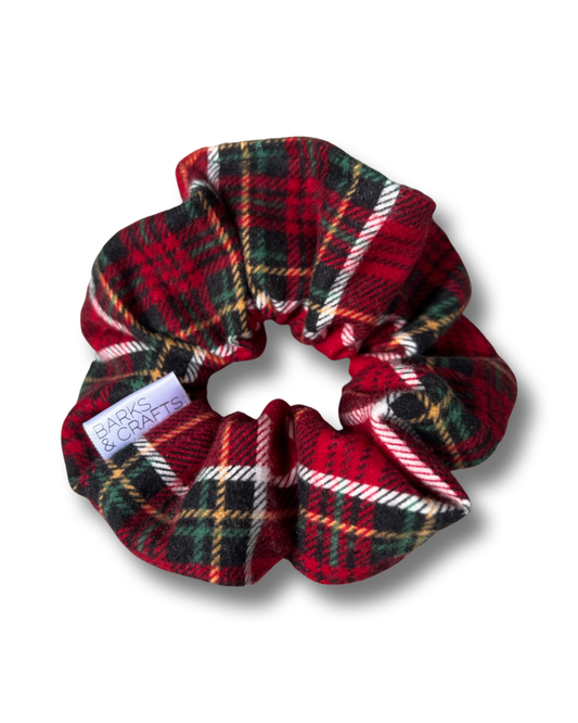 Holiday Plaid Matching Hair Scrunchie