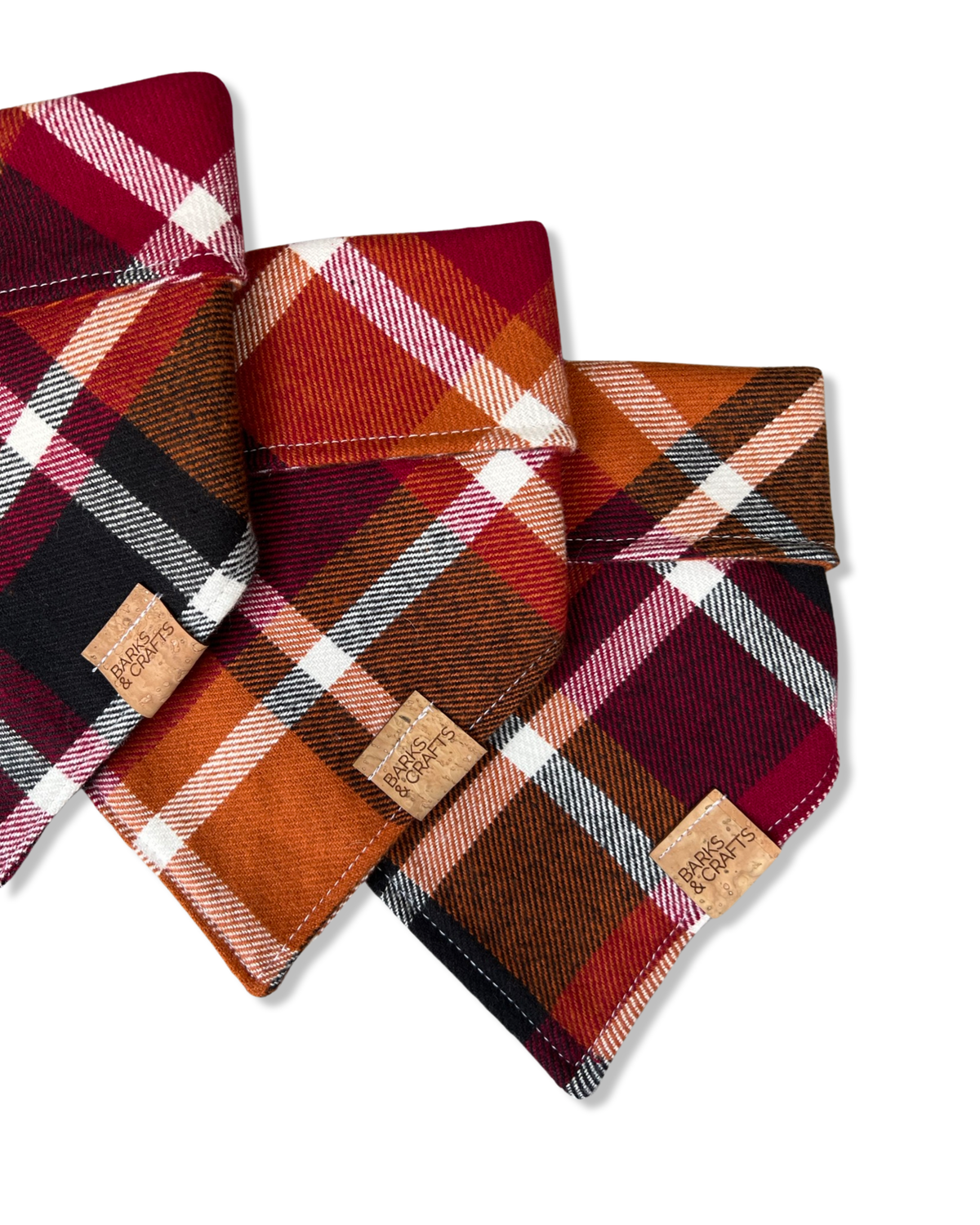 Pawtumn Plaid Flannel Snap-On Pet Bandana