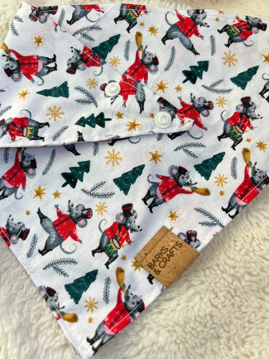Musical Mice Snap-On Pet Bandana