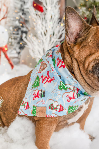 Snowman Cookies Snap-On Pet Bandana