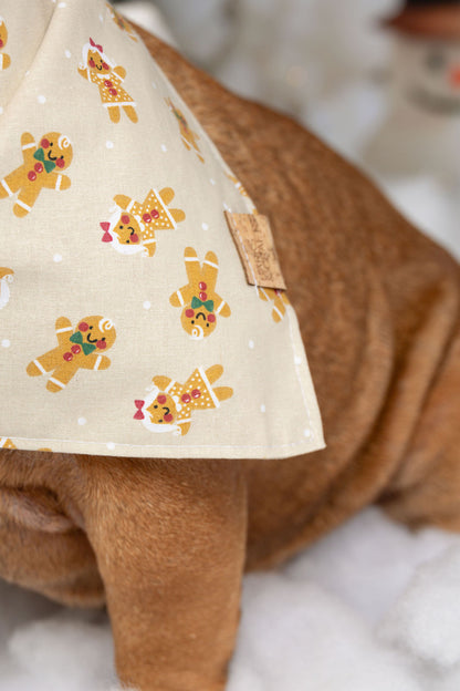 Gingerbread Cookies Snap-On Pet Bandana