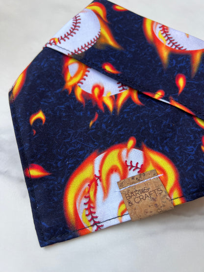 Fast Ball Pet Snap-On Bandana