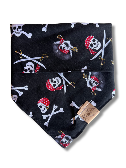 Pirates Snap-on Pet Bandana