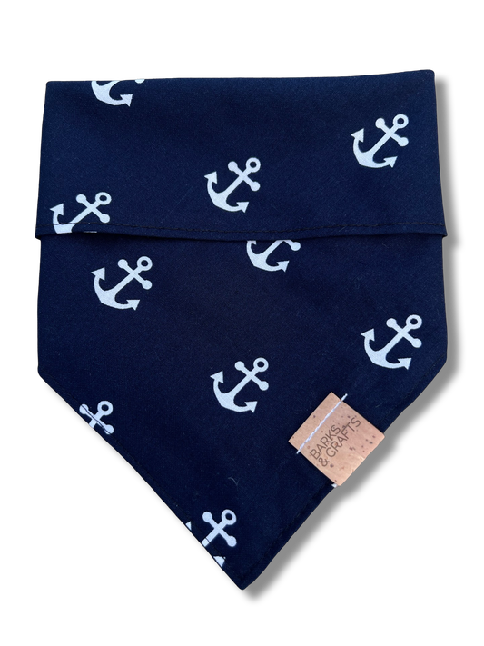 Anchors Aweigh Snap-On Pet Bandana