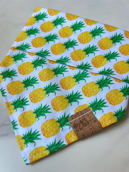 Pineapples Snap-On Pet Bandana