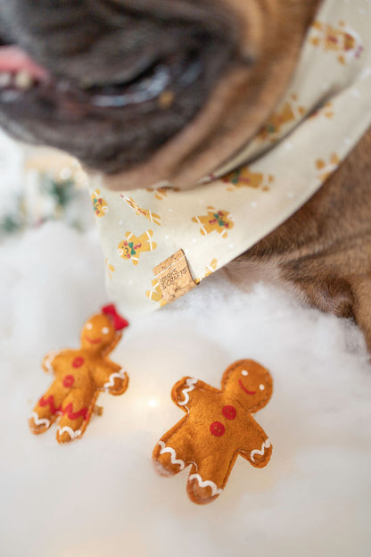 Gingerbread Cookies Snap-On Pet Bandana