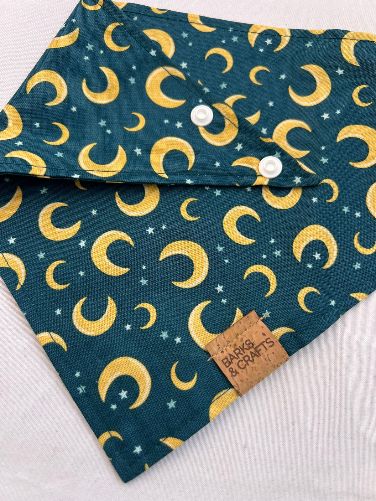 Crescent Moon Snap-On Pet Bandana