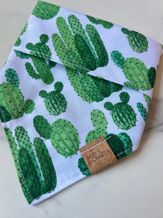 Cactus Garden Snap-On Pet Bandana
