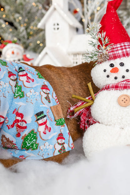 Snowman Cookies Snap-On Pet Bandana