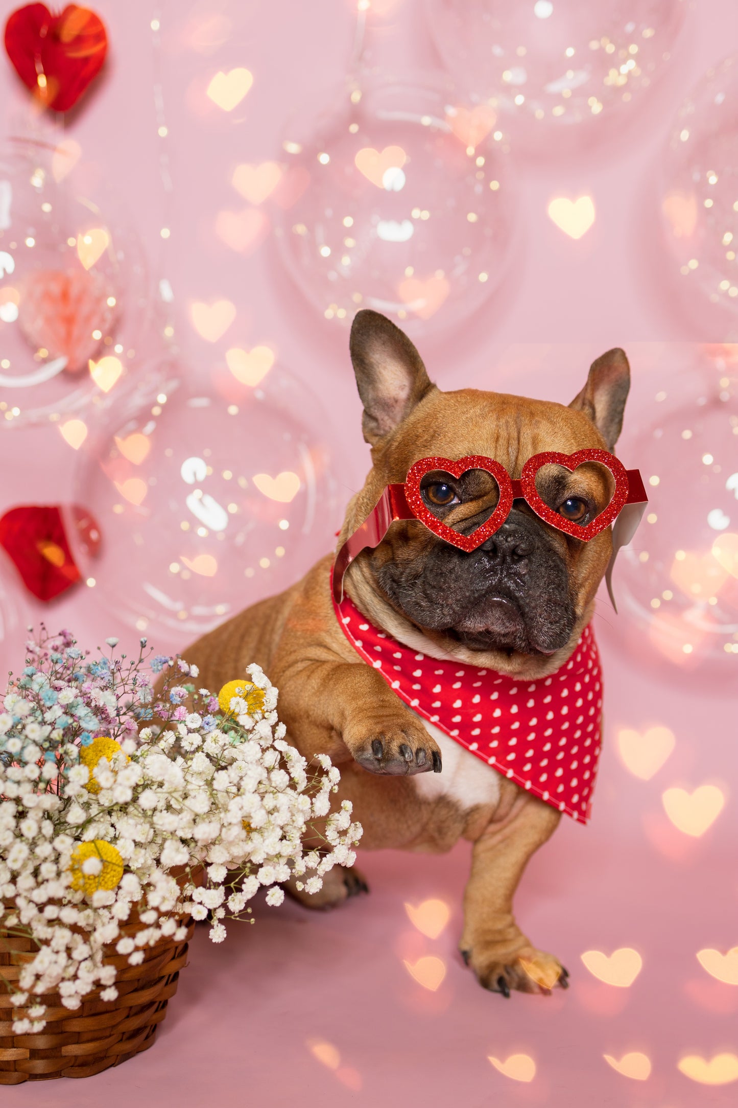 Valentine (Red) Snap-On Pet Bandana