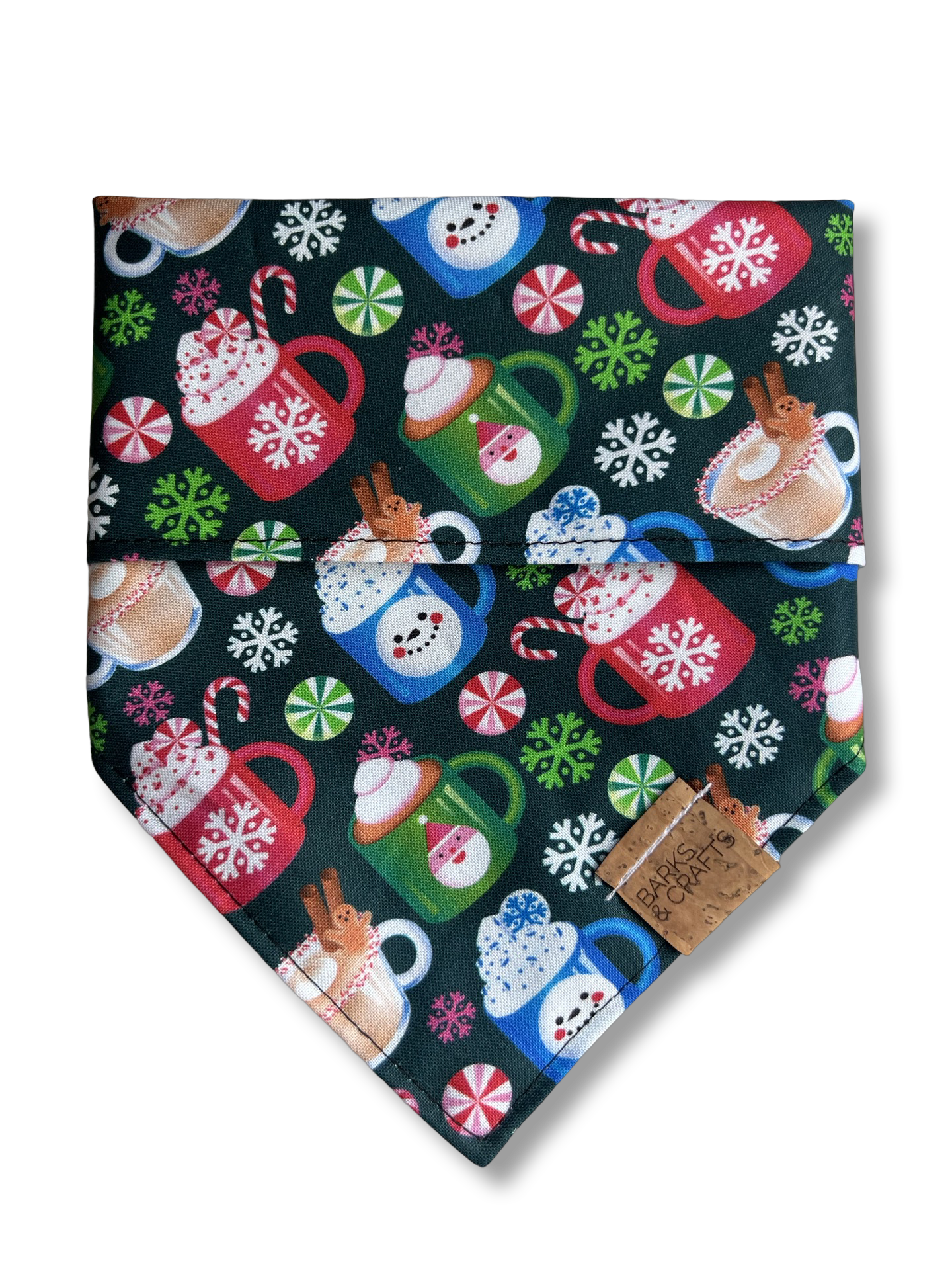 Holiday Hot Cocoa Snap-On Pet Bandana