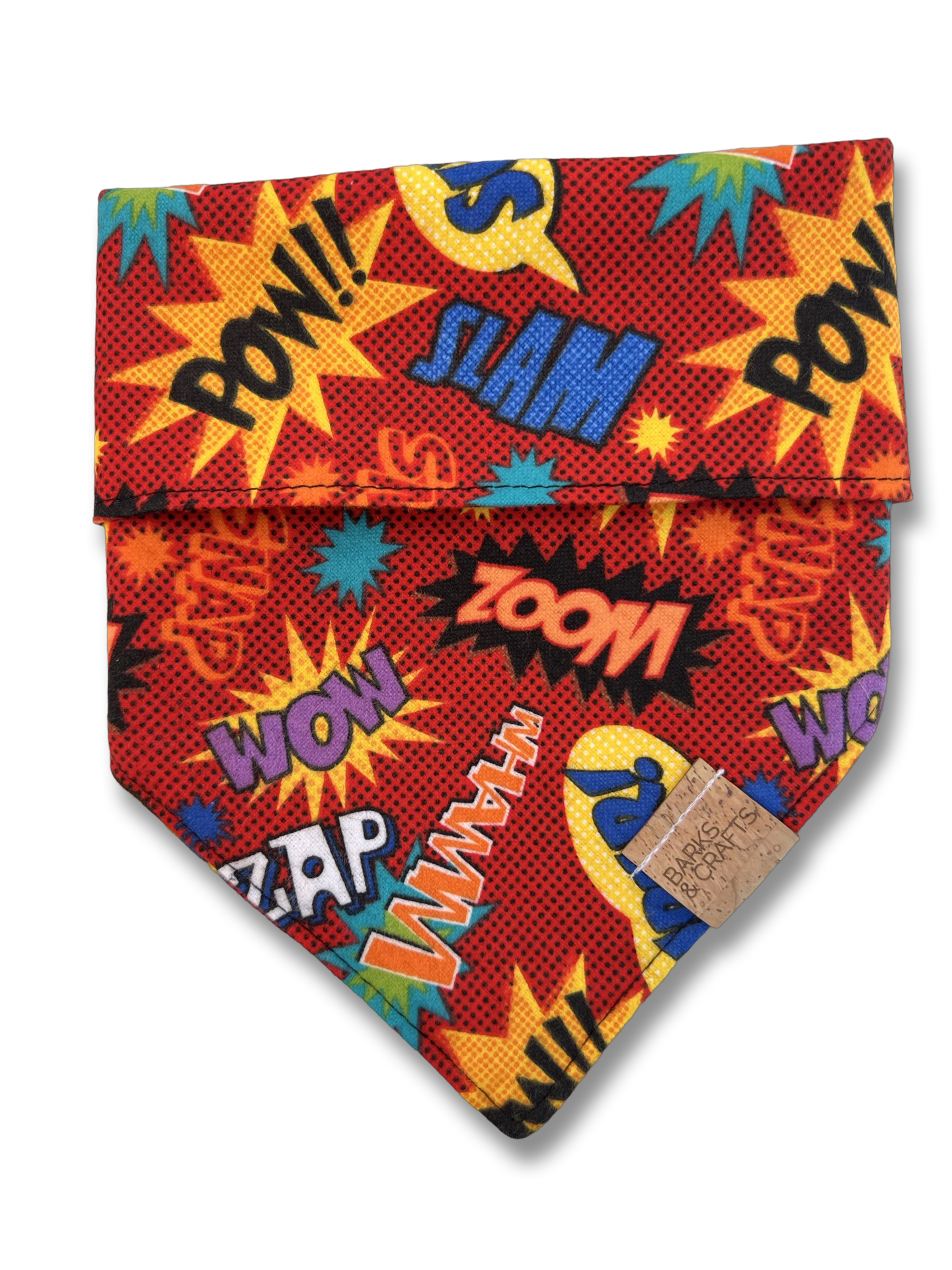 Red Comic Book Phrases Pet Bandana