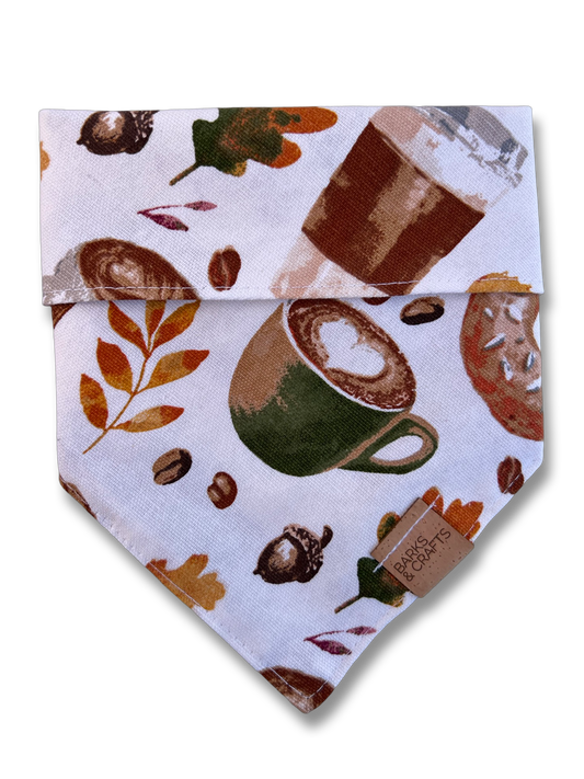 Autumn Sips & Bites Snap-On Pet Bandana