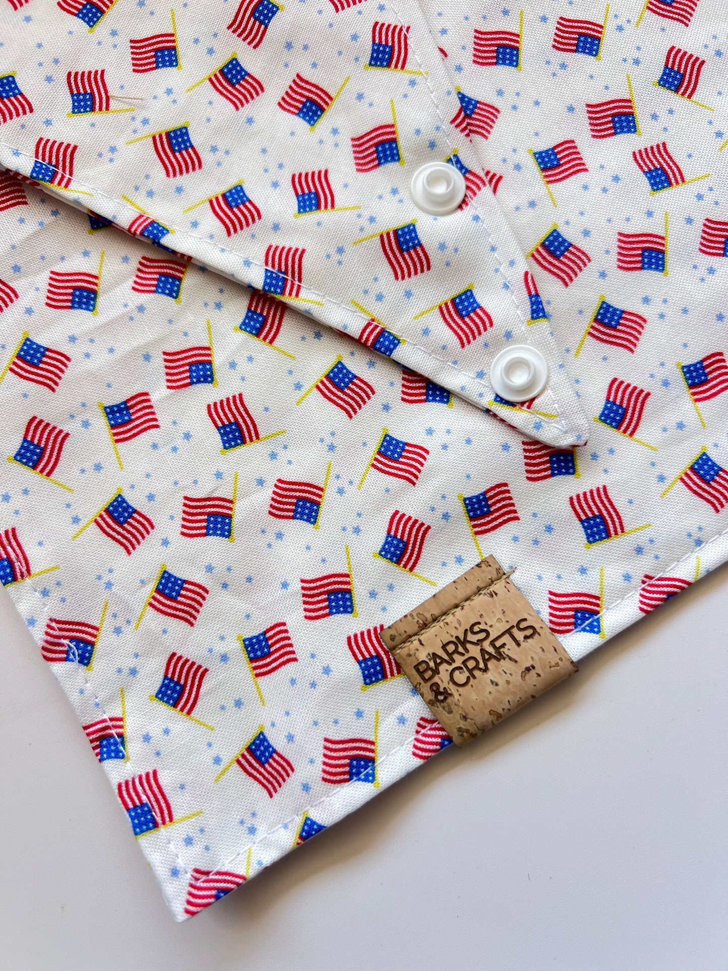 Flags Snap-On Pet Bandana