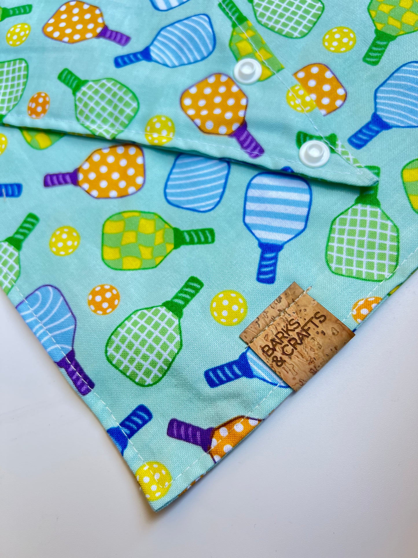 Pickleball Snap-On Pet Bandana
