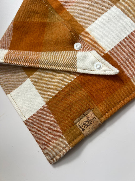 Apricot Flannel Pet Bandana