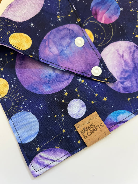 Cosmic Snap-On Pet Bandana