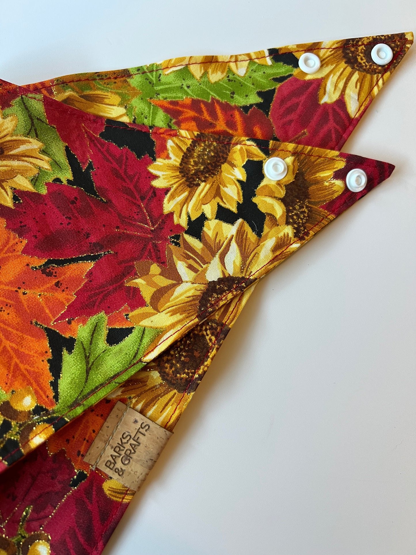 Autumn Harvest Snap-On Pet Bandana