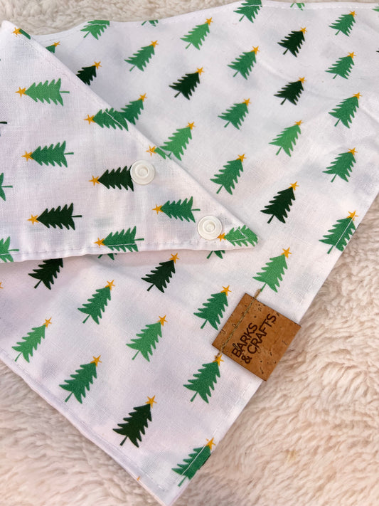 Christmas Trees Snap-On Pet Bandana