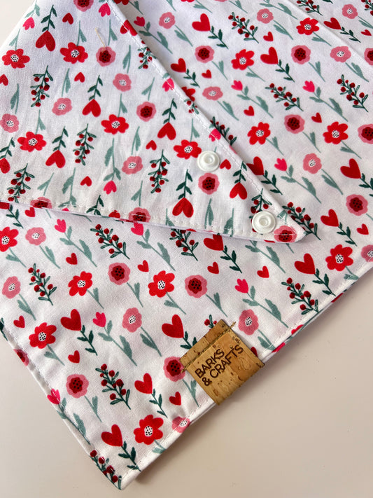 Love Blooms Snap-On Pet Bandana