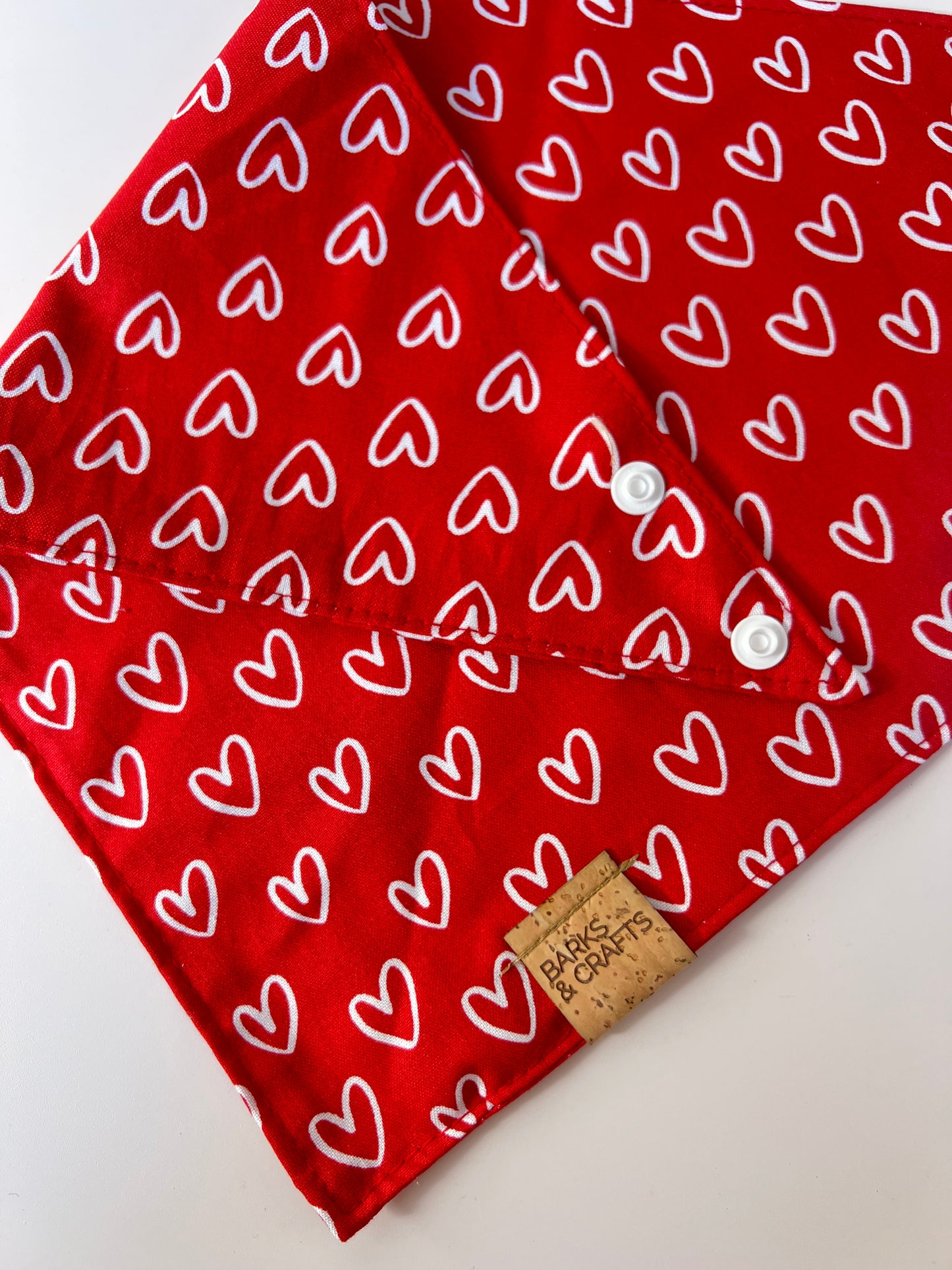 Be Mine, Valentine Snap-On Pet Bandana