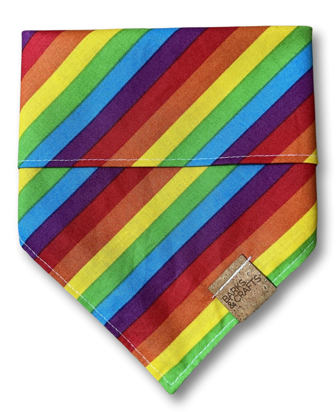 Rainbow Stripes Pet Bandana