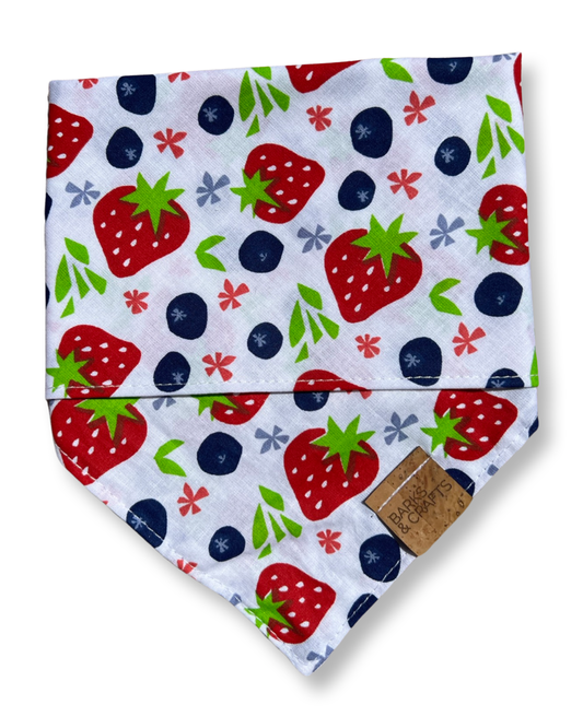 Berry Medley Snap-On Pet Bandana