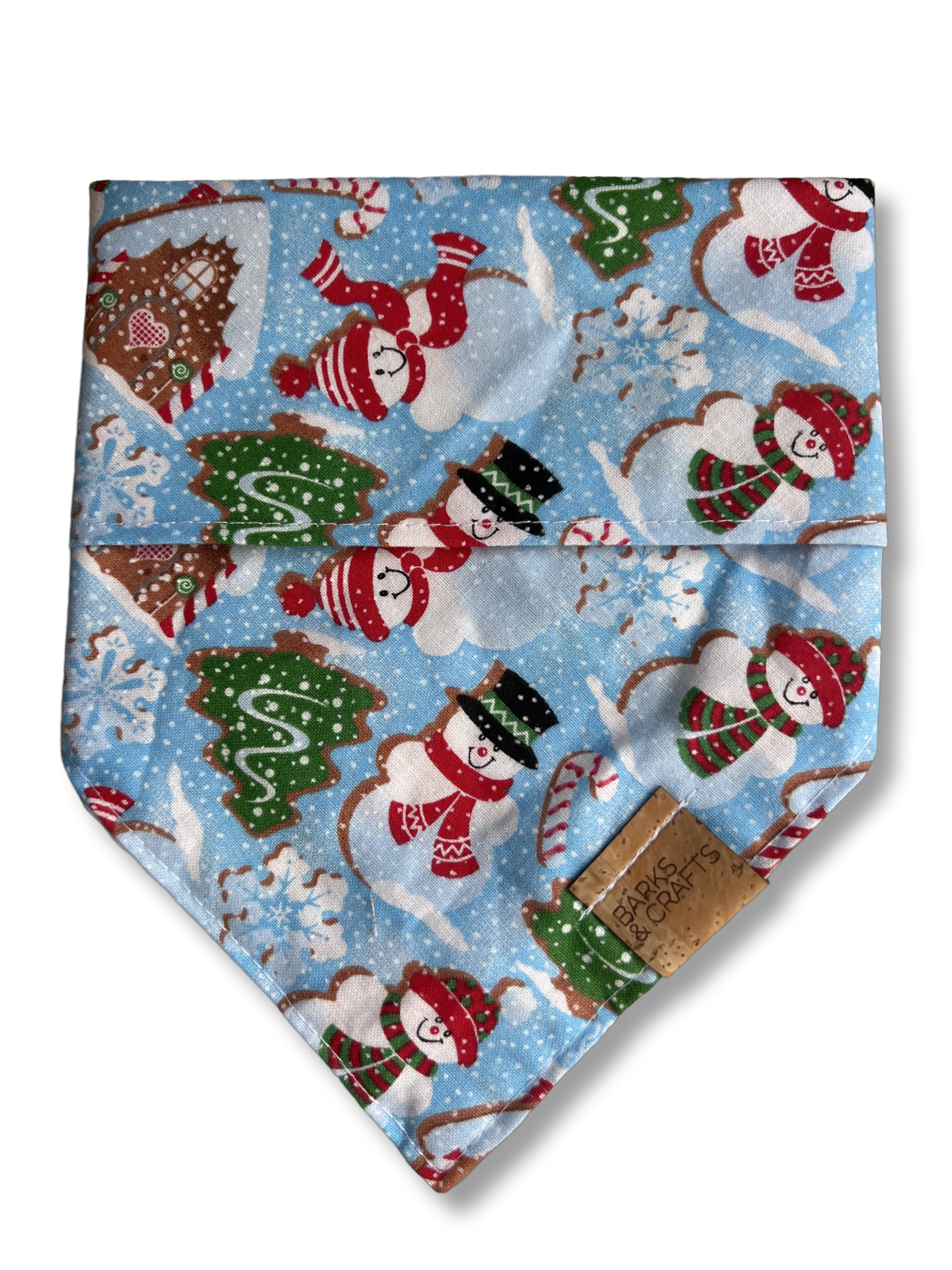 Snowman Cookies Snap-On Pet Bandana