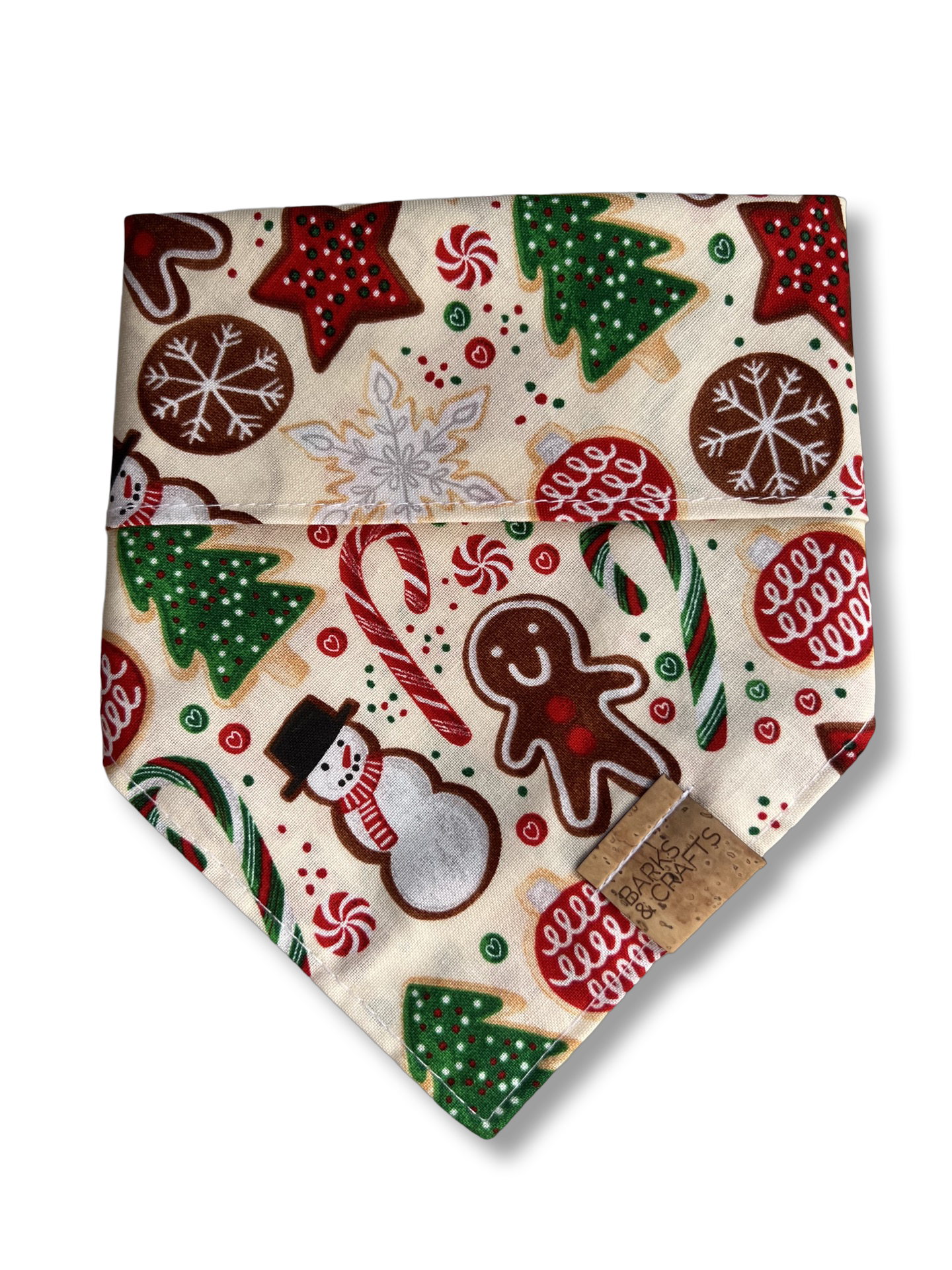 North Pole Nibbles Snap-On Pet Bandana