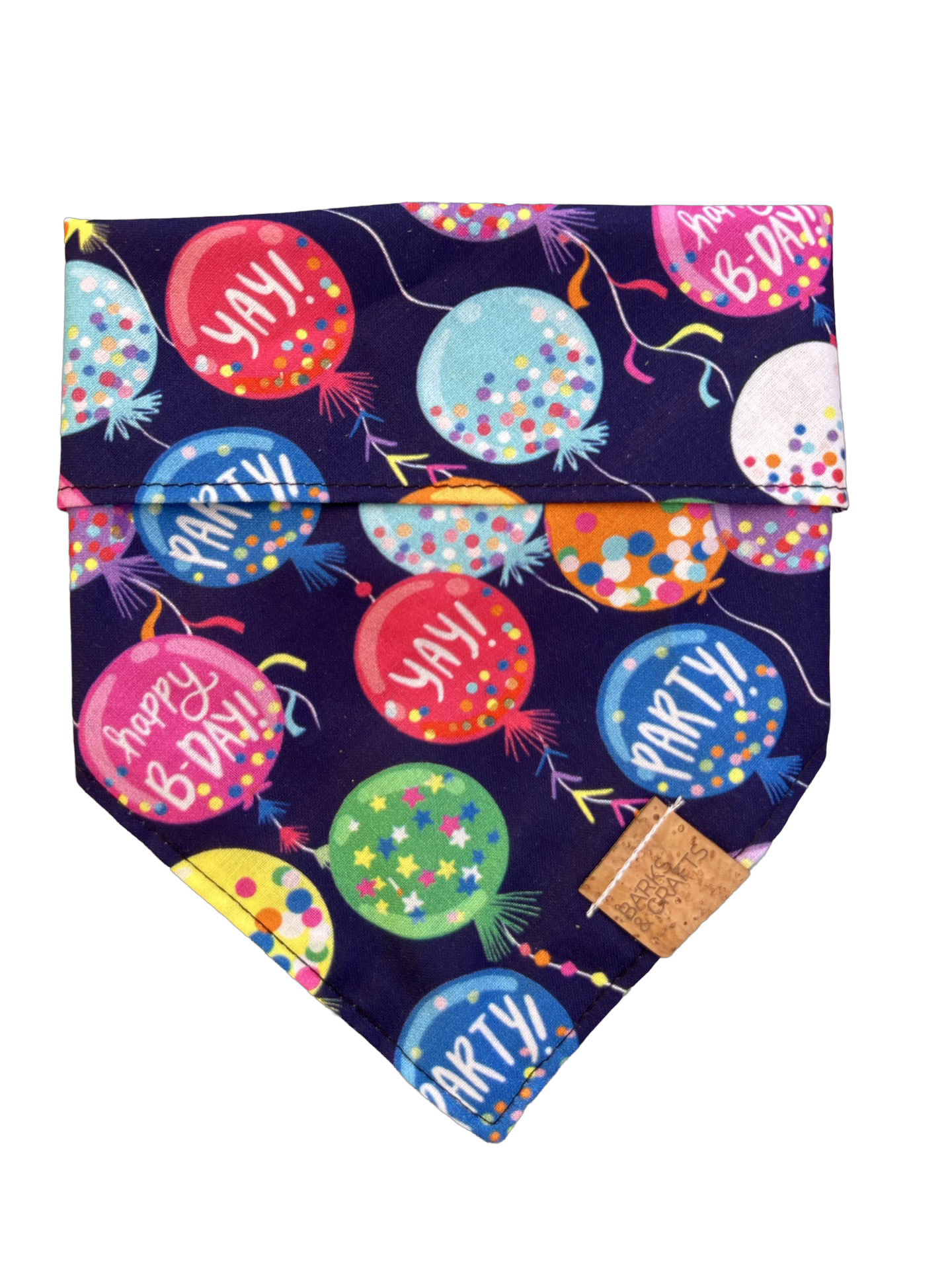 Birthday Balloons Snap-on Pet Bandana