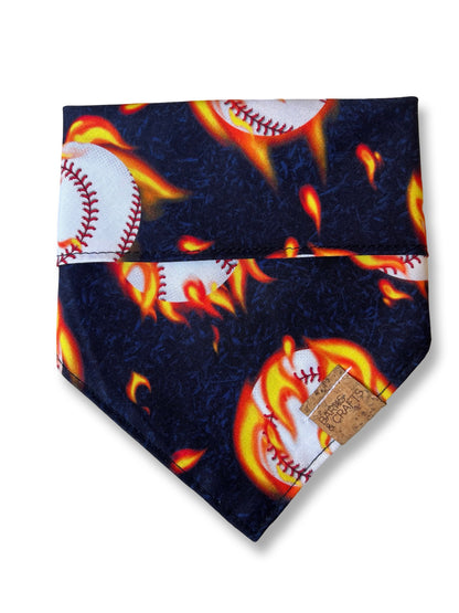 Fast Ball Pet Snap-On Bandana