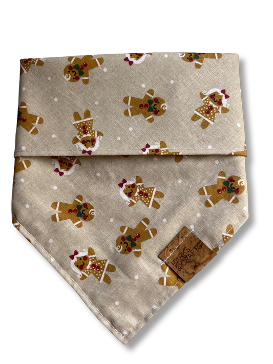 Gingerbread Cookies Snap-On Pet Bandana