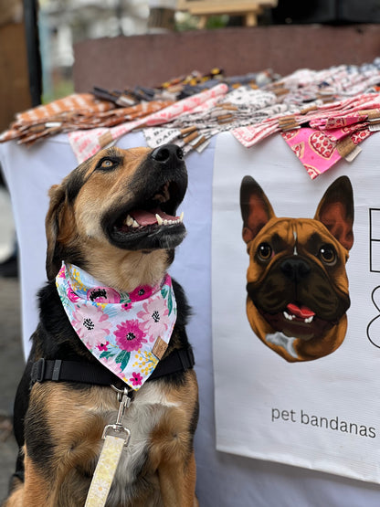 Flora Snap-On Pet Bandana