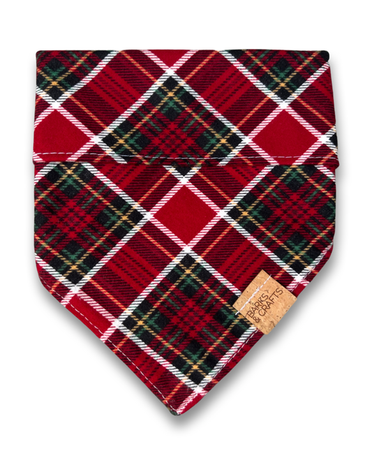 Holiday Plaid Pet Bandana